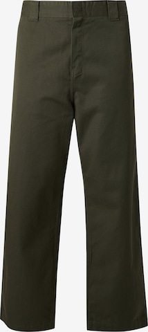 Carhartt WIP Wide leg Byxa 'Master' i grön: framsida