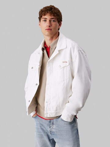 Veste mi-saison Calvin Klein Jeans en blanc : devant