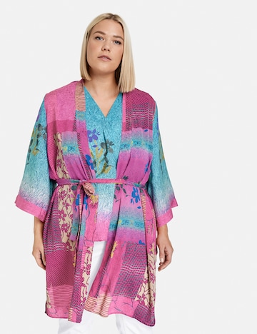 SAMOON Kimono | roza barva: sprednja stran