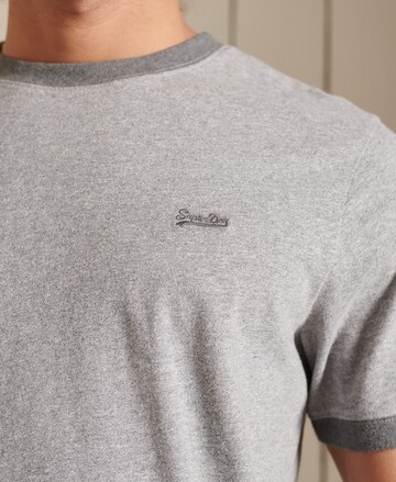 Superdry T-Shirt 'Ringer' in Grau