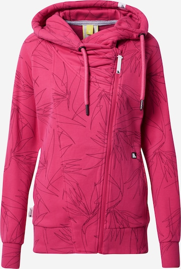 Alife and Kickin Sweatjacke 'Snakecharmer' in fuchsia / schwarz, Produktansicht
