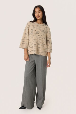 SOAKED IN LUXURY Pullover 'Liora' i beige