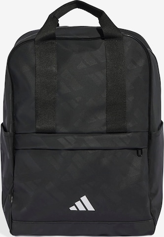 melns ADIDAS PERFORMANCE Sporta mugursoma: no priekšpuses