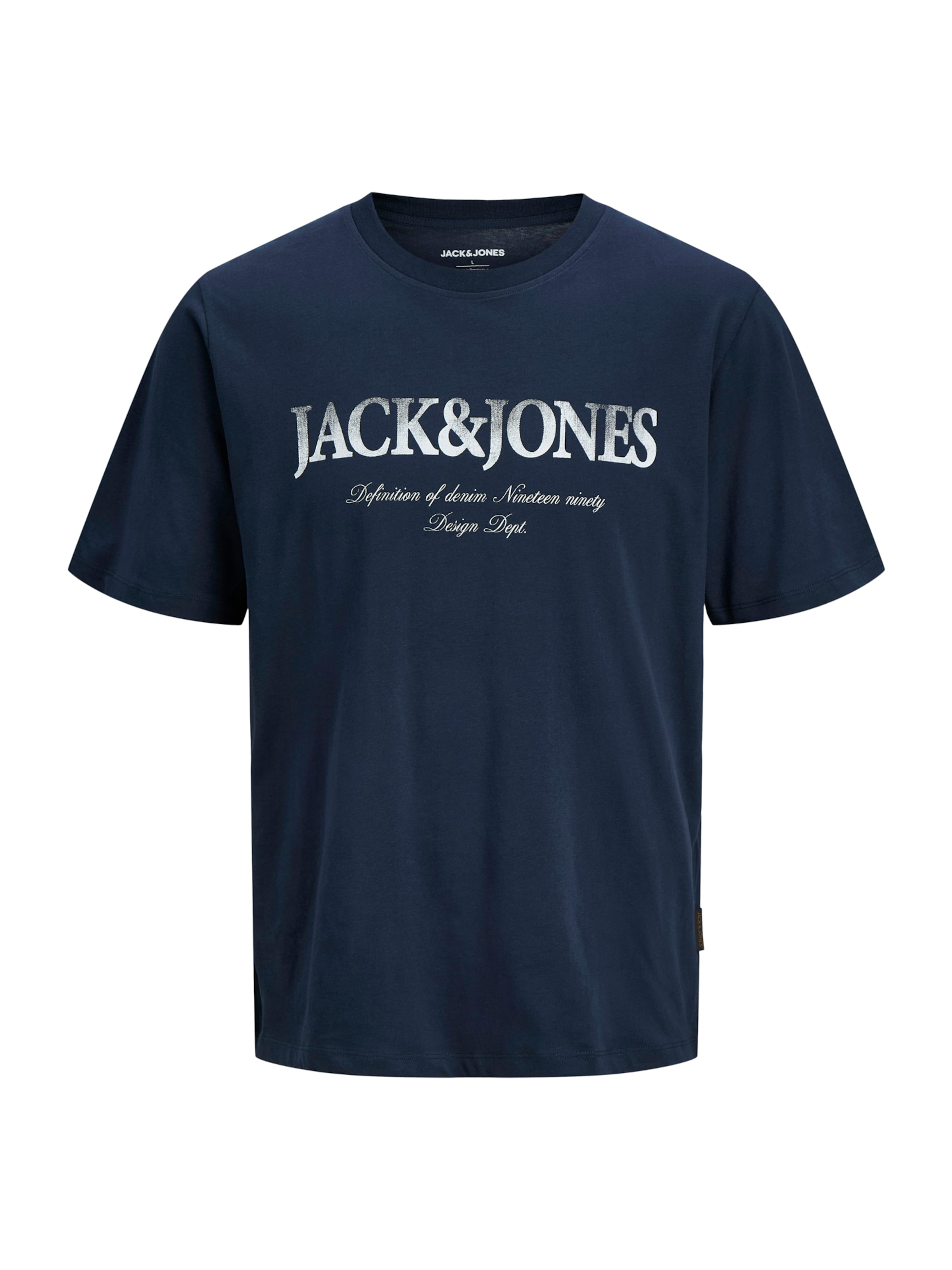 JACK & JONES Bluser & t-shirts 'JJDEVIN DAYTONA' i navy / hvid, Produktvisning