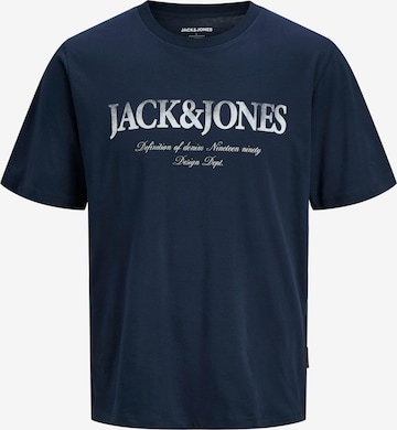 T-Shirt 'JJDEVIN DAYTONA' JACK & JONES en bleu : devant