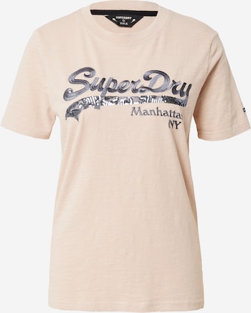 Superdry T-Shirt in Pink: predná strana