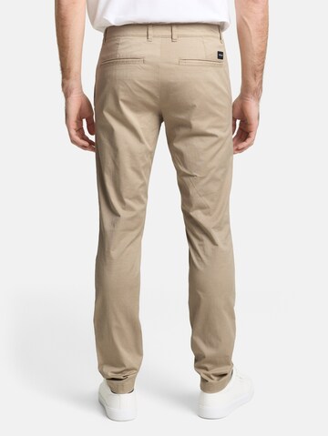 TOM TAILOR Slim fit Chino Pants 'Travis' in Beige