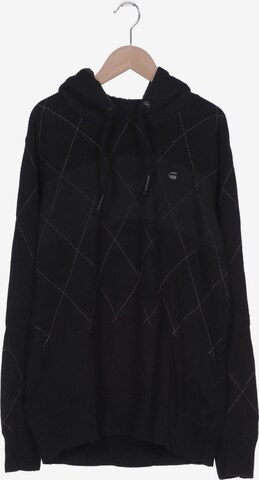 G-Star RAW Sweatshirt & Zip-Up Hoodie in XL in Black: front