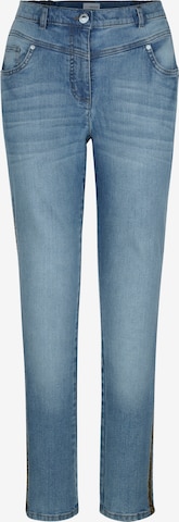 MIAMODA Slimfit Jeans in Blauw: voorkant