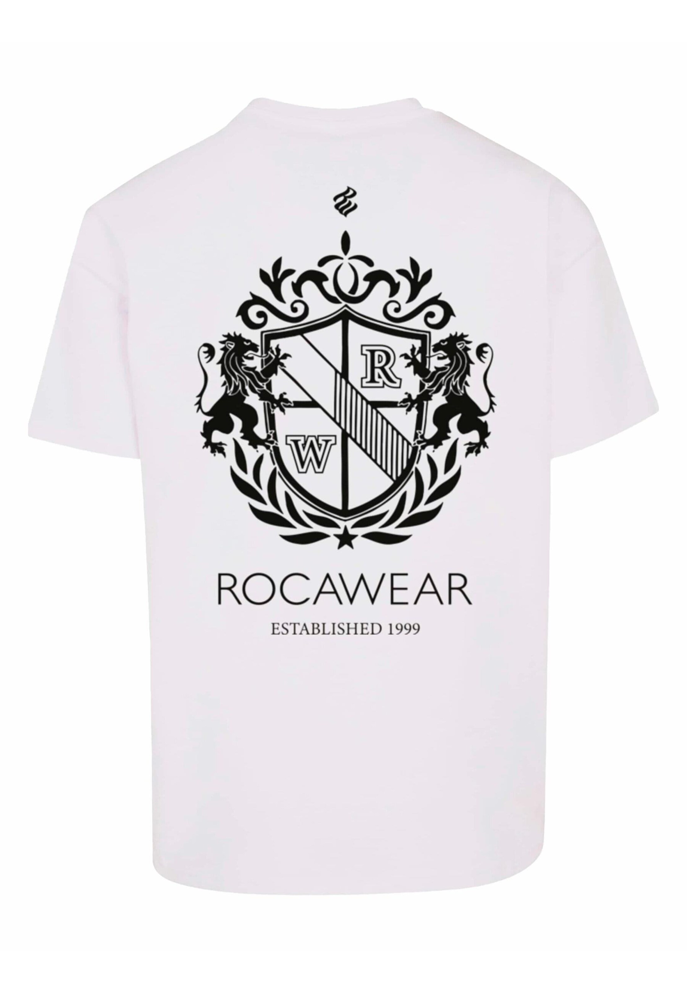 T-Shirt 'Royal' ROCAWEAR en blanc