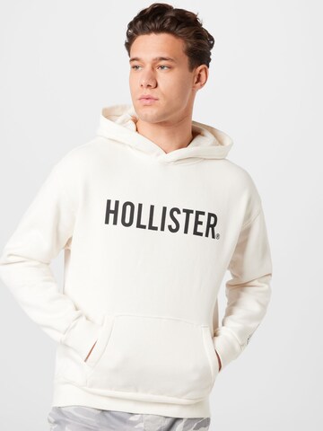 Sweat-shirt HOLLISTER en blanc : devant