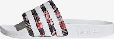 ADIDAS ORIGINALS Pantolette in mischfarben / weiß, Produktansicht