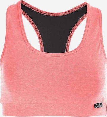 Reggiseno sportivo 'WVR1' di Winshape in arancione: frontale