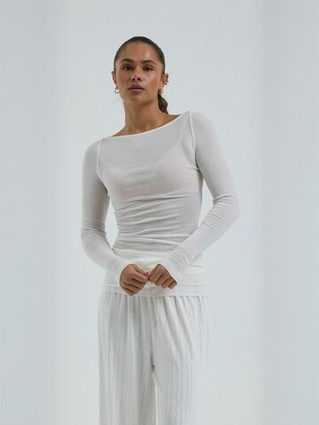 T-shirt Seamless Basic en blanc : devant