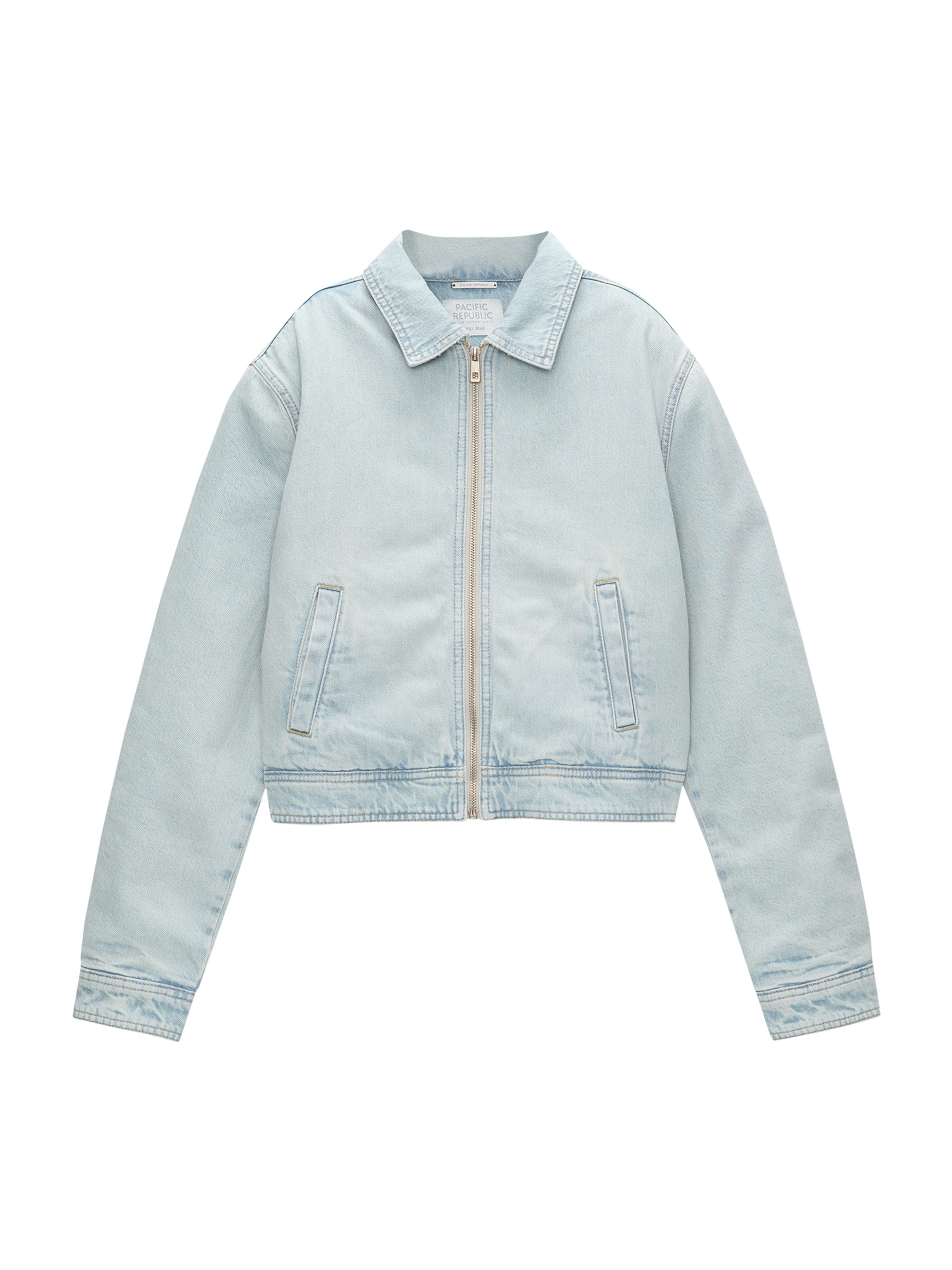 Denim fabric basic jacket - PULL&BEAR