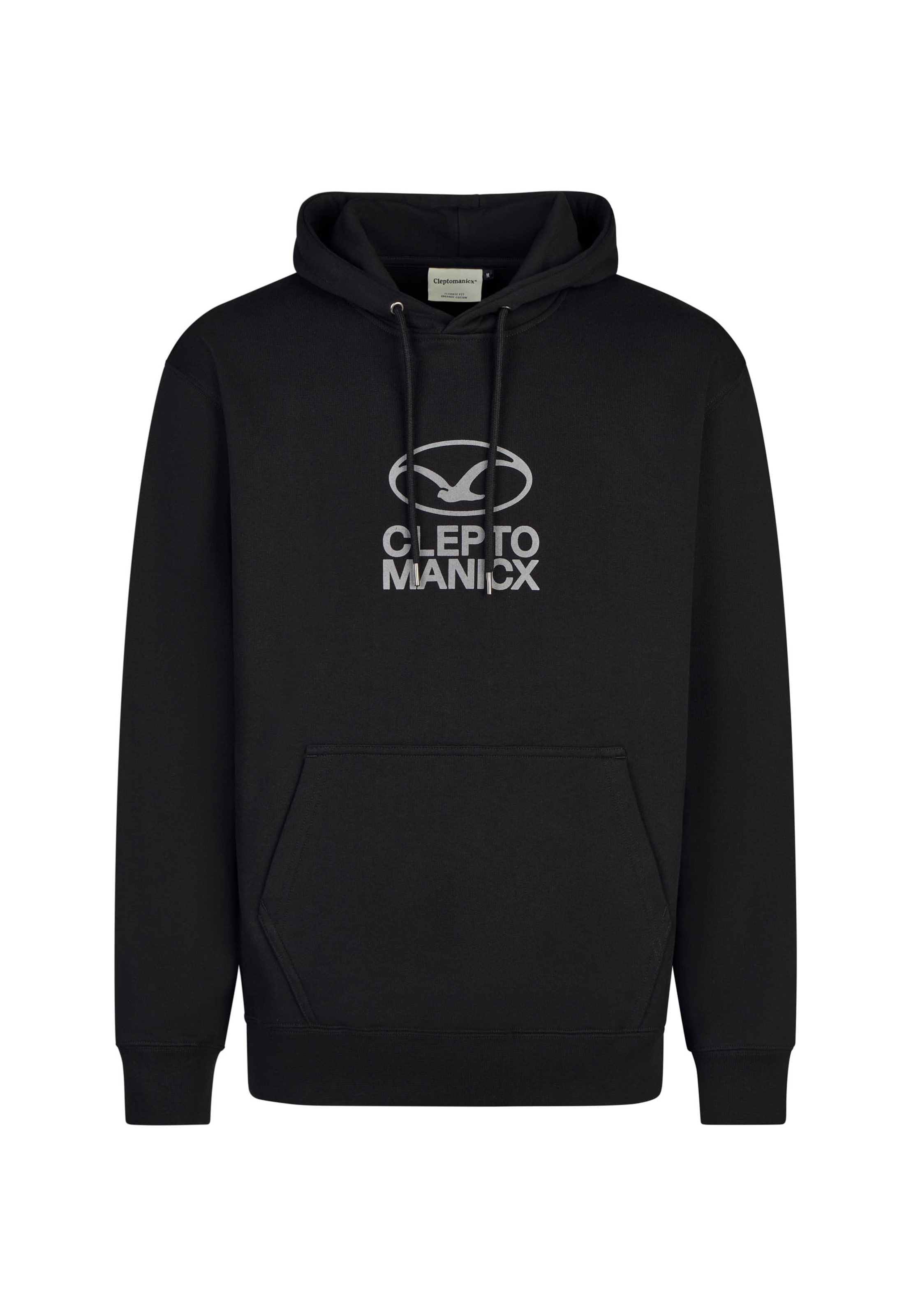 Cleptomanicx Sweatshirt 'Möwe Plate' in Black: front