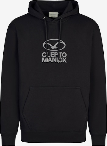 Cleptomanicx Sweatshirt 'Möwe Plate' in Black: front