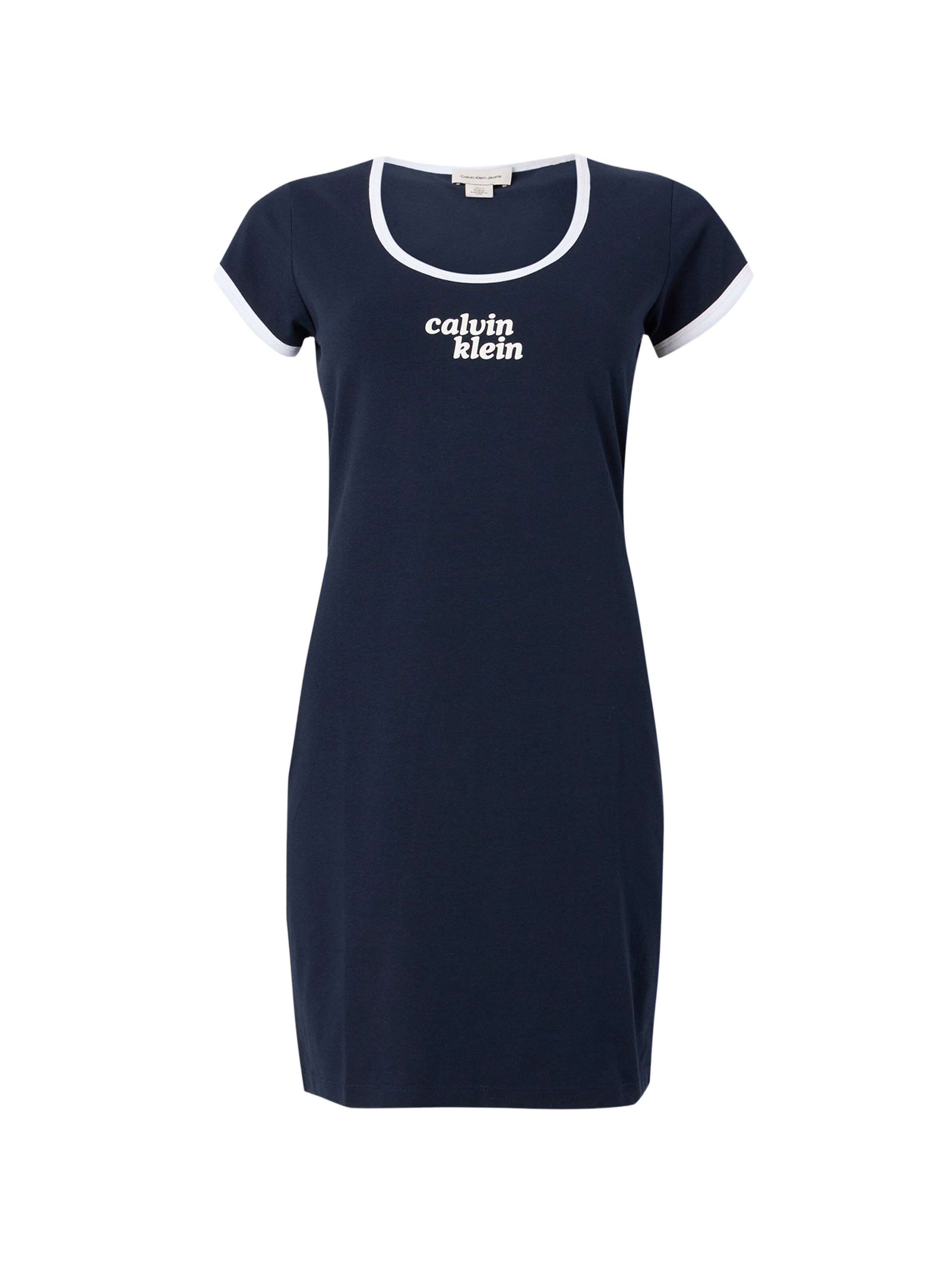 Calvin Klein Jeans Jurk in Blauw: voorkant