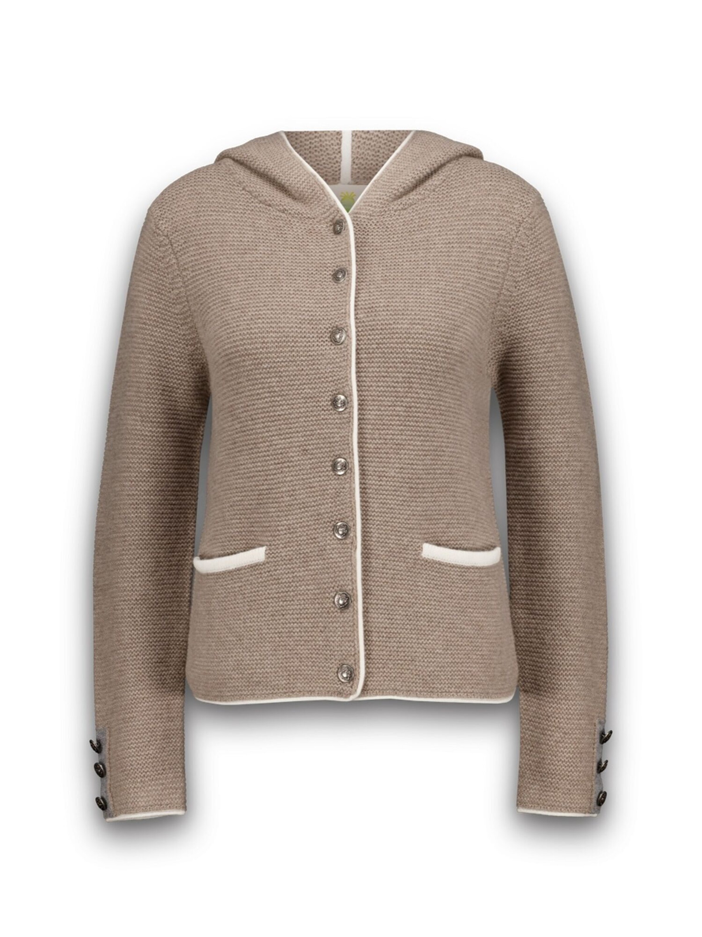 PRINCESS GOES HOLLYWOOD Gebreid vest in Beige: voorkant