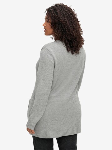 SHEEGO Knit Cardigan in Grey