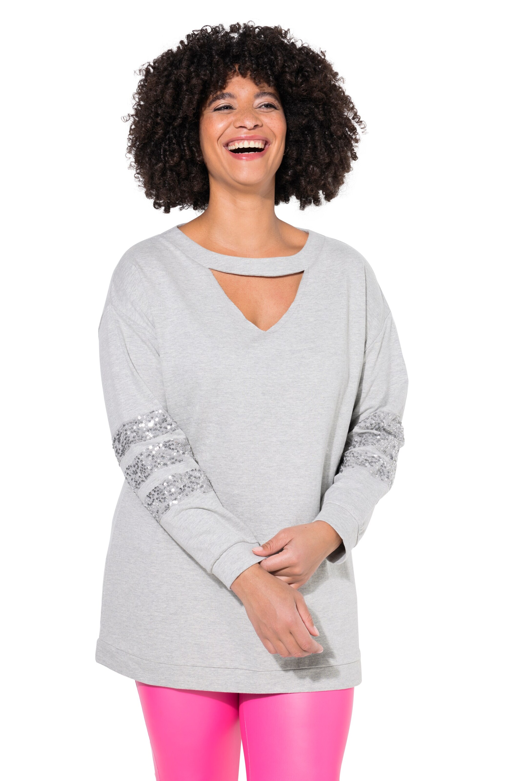 Sweat-shirt Angel of Style en gris : devant