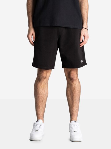 Pegador Loosefit Broek in Zwart: voorkant