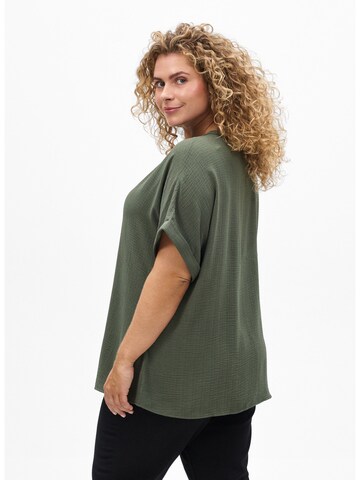 Camicia da donna 'Vnilla' di Zizzi in verde