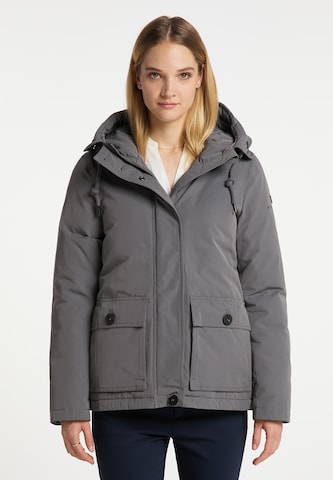 DreiMaster Klassik Winter Jacket in Grey: front