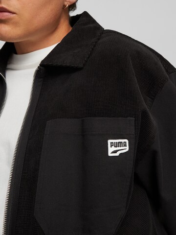 PUMA Comfort fit Overhemd 'DOWNTOWN' in Zwart
