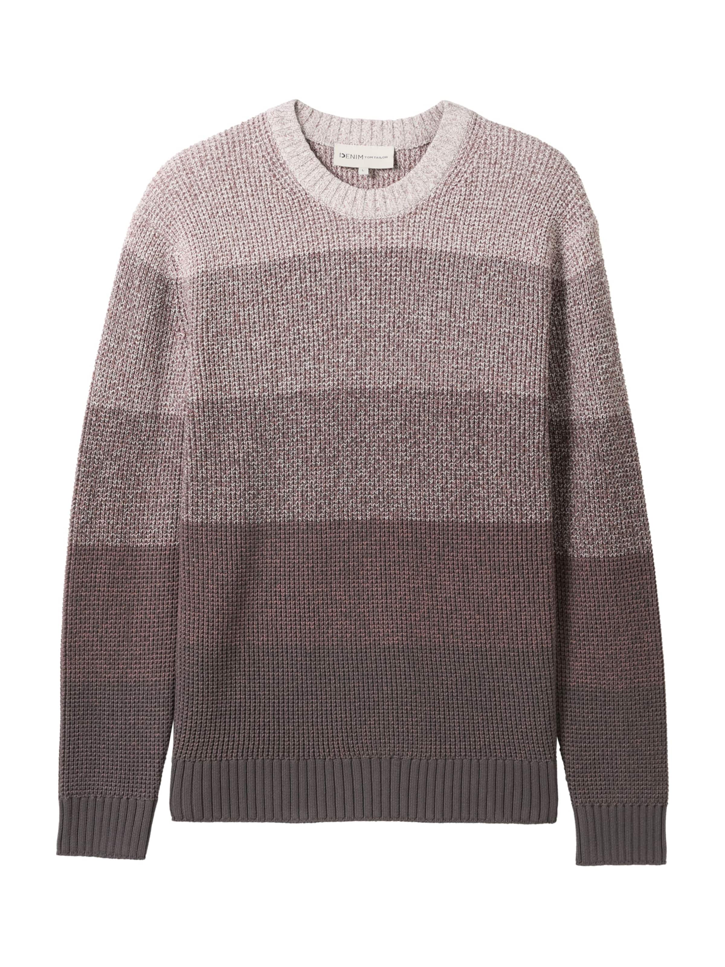 Pull-over TOM TAILOR DENIM en gris : devant