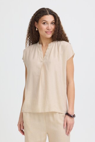 Fransa Bluse 'FRJett' in Beige: Vorderseite