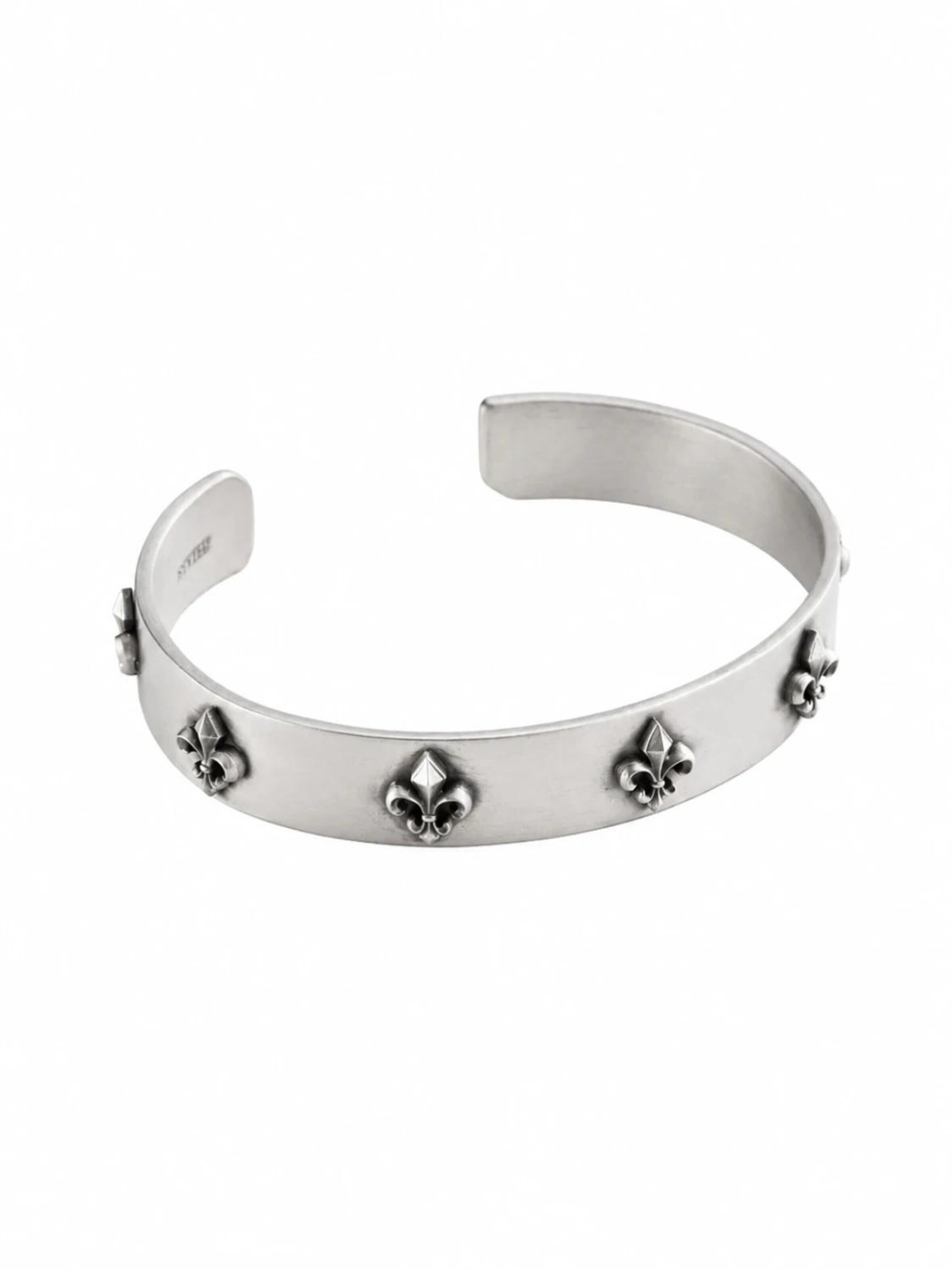 Bague 'FLEUR DE LIS' REYTEL en argent : devant