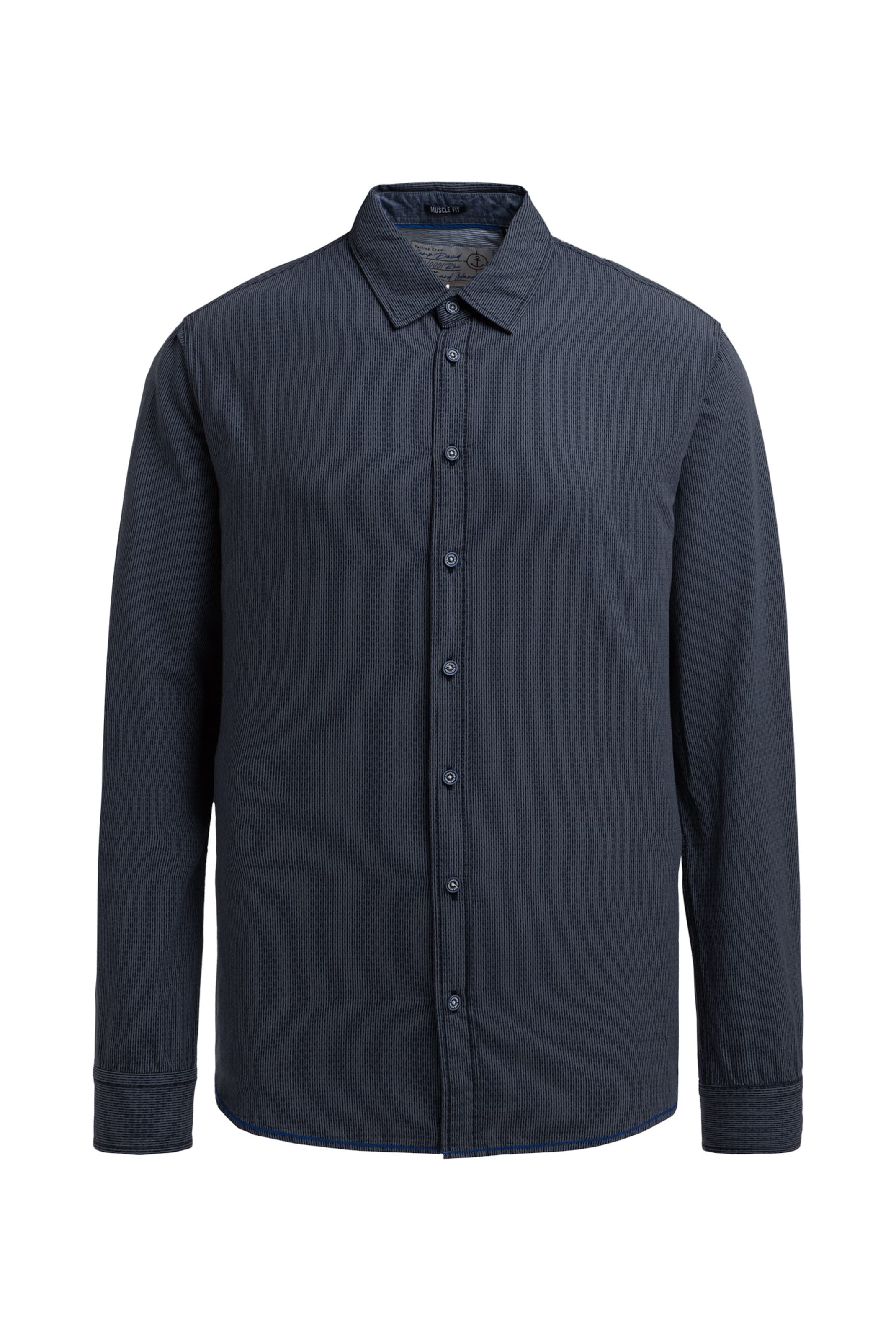 CAMP DAVID Regular Fit Hemd in Blau: Vorderseite