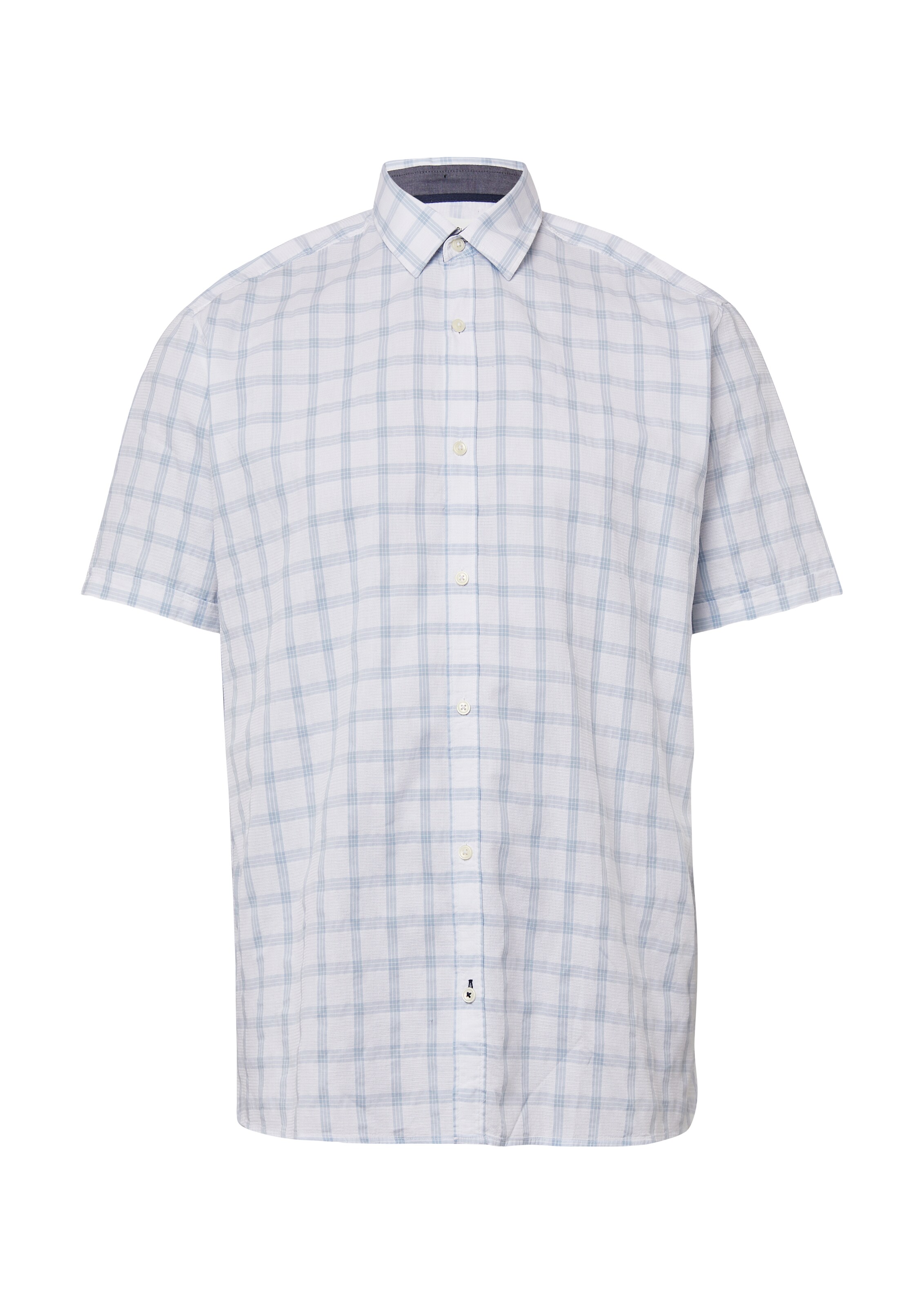 s.Oliver Men Big Sizes Regular fit Button Up Shirt in White: front