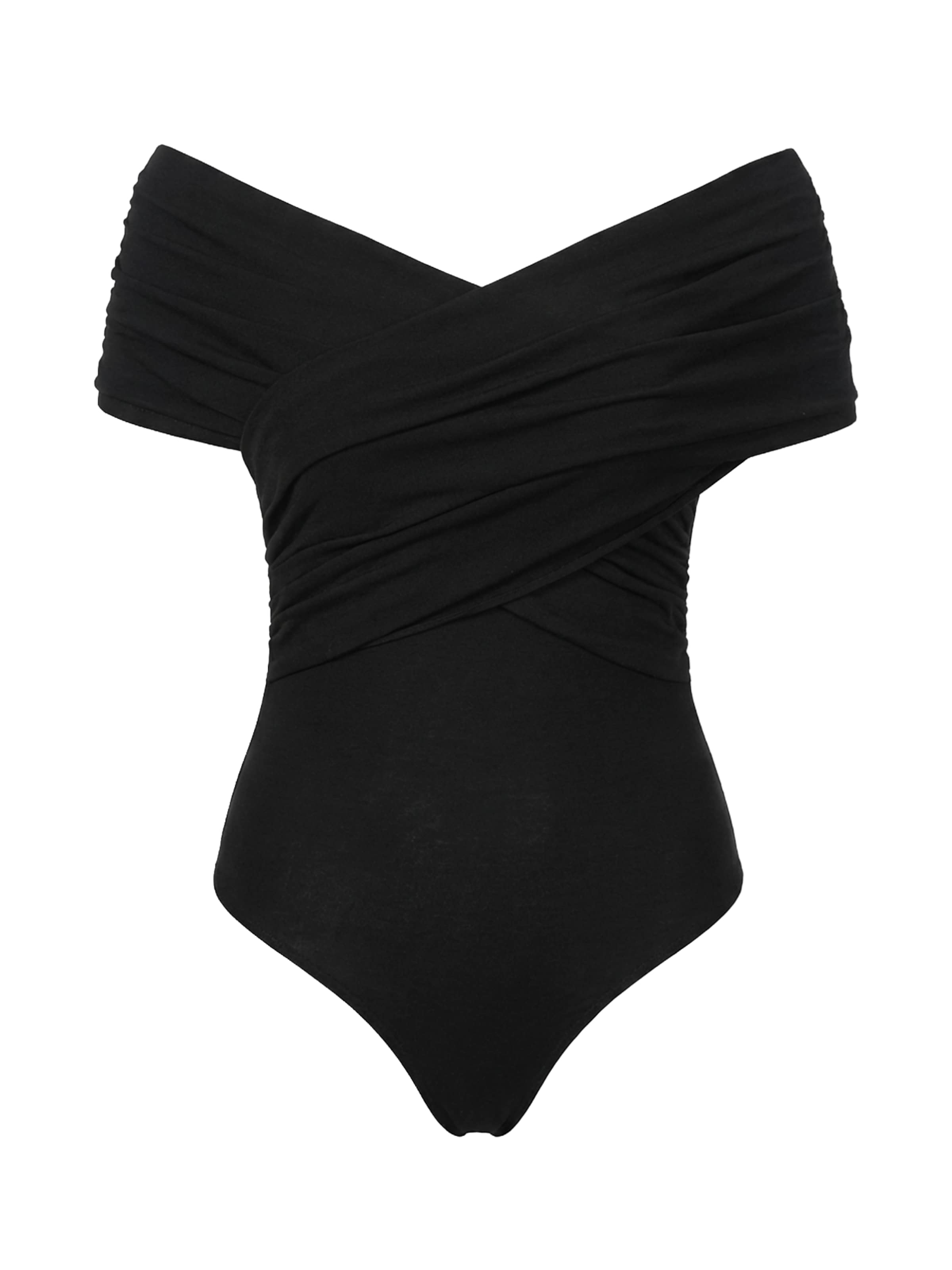 studioselect Κορμάκι-μπλουζάκι 'Inga' σε μαύρο: μπροστά