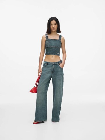 KARL LAGERFELD JEANS Široke hlačnice Kavbojke | modra barva