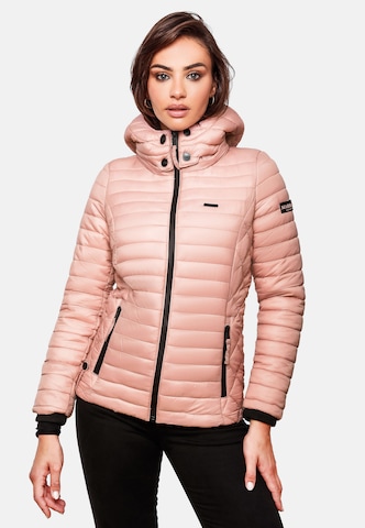 MARIKOO Демисезонная куртка в Ярко-розовый: спереди