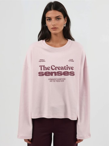 Maglia extra large di Busem in rosa: frontale