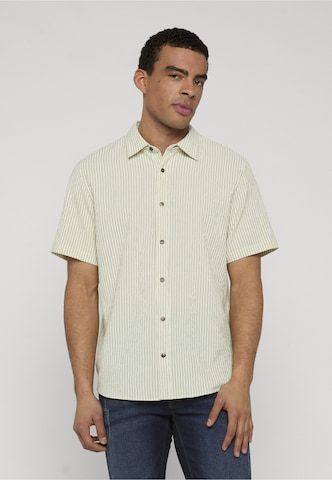 Coupe regular Chemise 'Bimme' INDICODE JEANS en jaune : devant