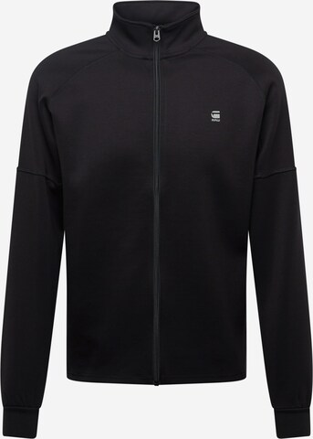 G-Star RAW Zip-Up Hoodie in Black: front