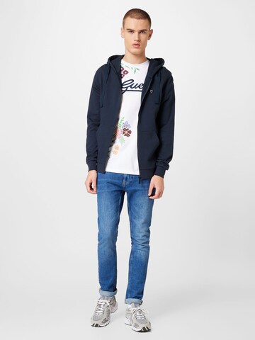 KnowledgeCotton Apparel Sweatjacke (GOTS) in Blau