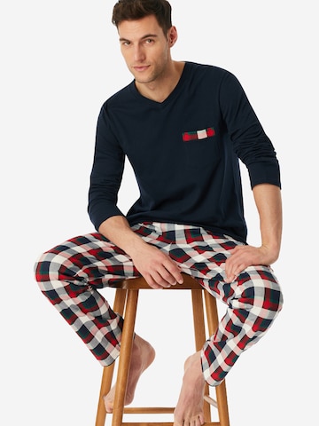 Pyjama long SCHIESSER en rouge