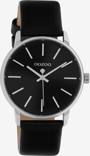 OOZOO Uhr in schwarz / silber, Produktansicht