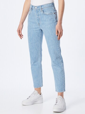 LEVI'S ® - regular Vaquero '501® Crop' en azul: frente