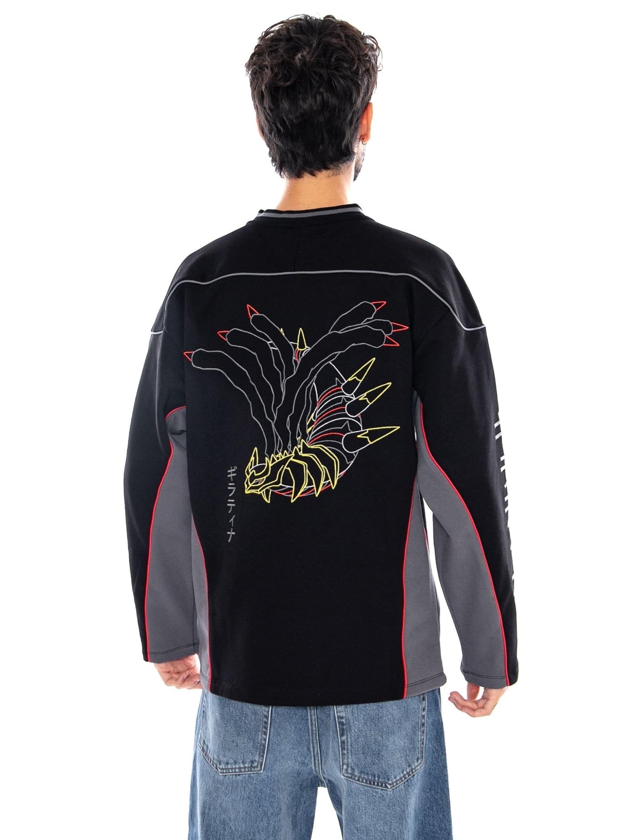 Sweat-shirt 'GIRATINA POKEMON' DOLLY NOIRE en noir