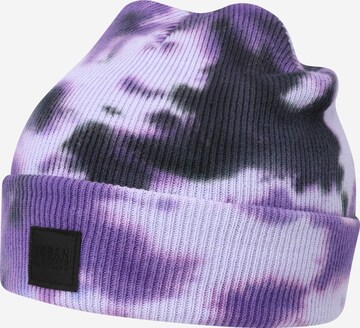 Urban Classics Beanie 'Tie Dye Beanie ' in Purple: front