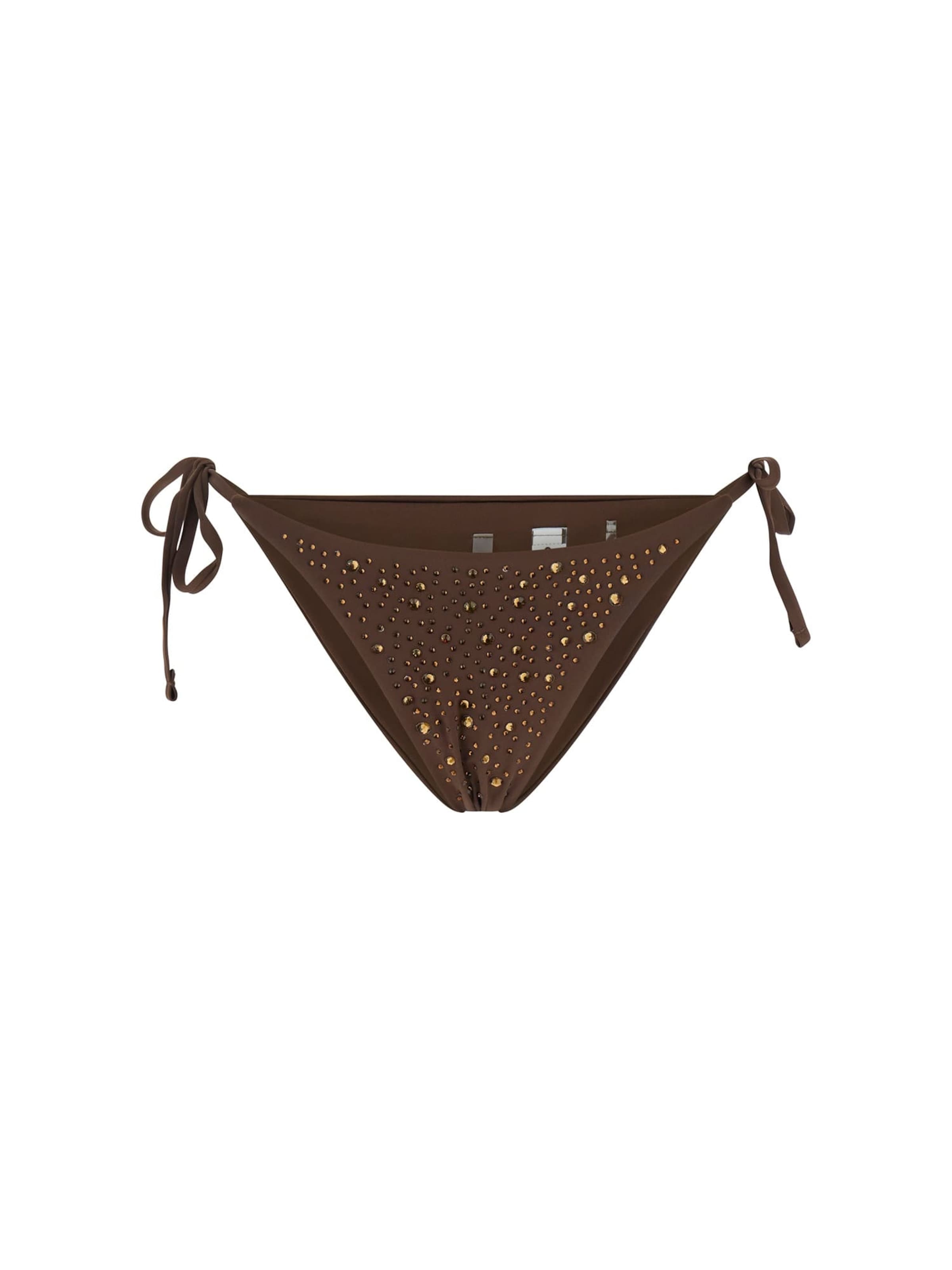 GUESS Bikini Bottoms in Brown: front