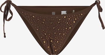 GUESS Bikini Bottoms in Brown: front