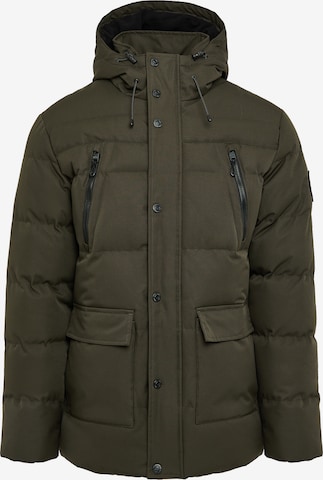 Threadbare Between-Season Jacket 'Jackton' in Green: front