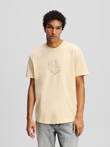 KARL LAGERFELD JEANS Shirt in Beige: voorkant